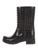 Valentino Rockstud Accents Rubber Rain Boots
