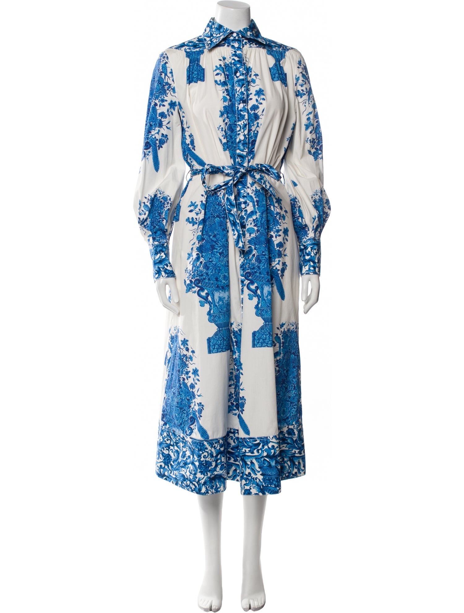 Valentino Floral Print Long Dress w/ Tags