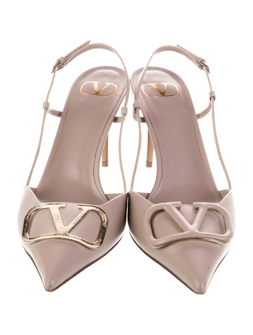 Valentino Leather Slingback Pumps