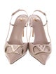 Valentino Leather Slingback Pumps