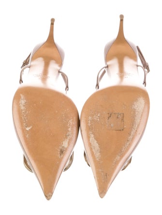 Valentino Leather Slingback Pumps