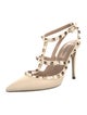 Valentino Rockstud Accents Leather T-Strap Pumps