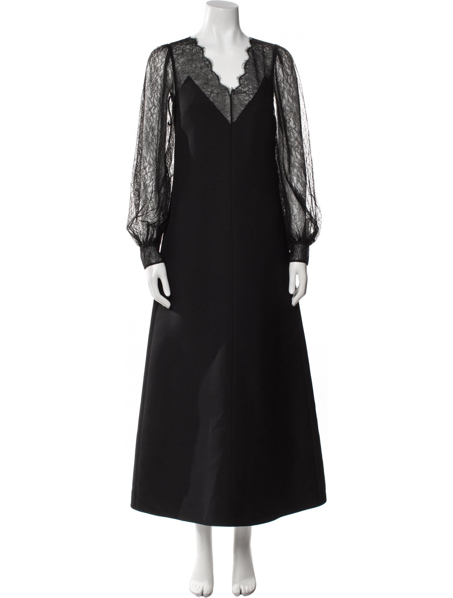 Valentino Virgin Wool Long Dress w/ Tags
