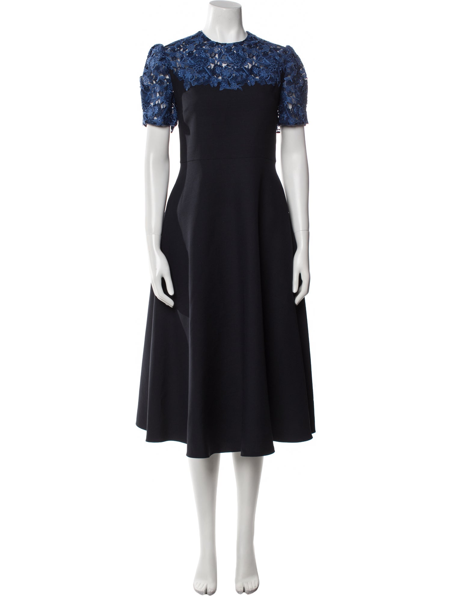 Valentino Virgin Wool Long Dress w/ Tags