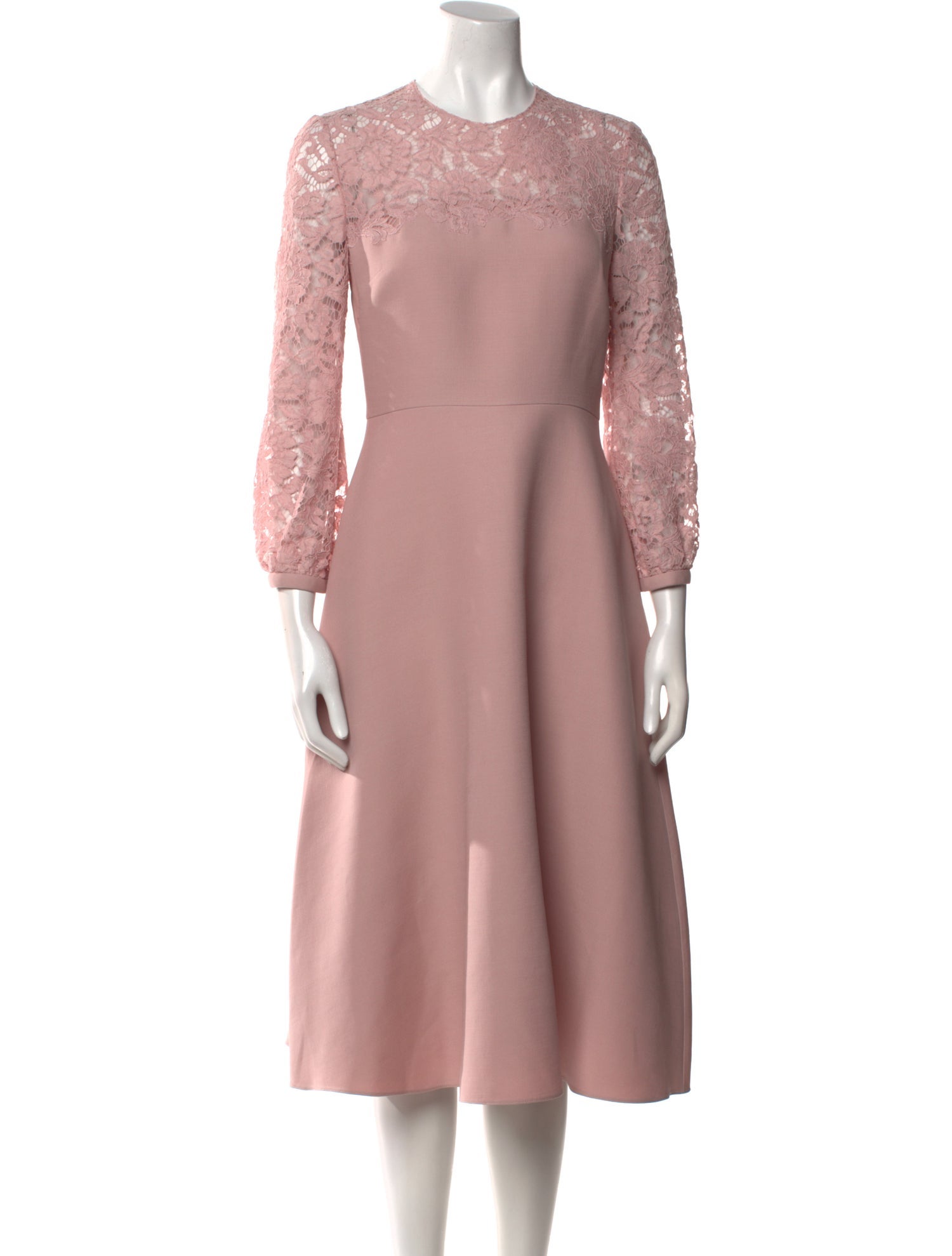 Valentino Virgin Wool Midi Length Dress w/ Tags