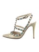 Valentino Rockstud Accents Patent Leather T-Strap Pumps
