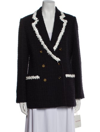 Valentino Colorblock Pattern Blazer