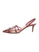 Valentino Rockstud Accents Patent Leather Slingback Pumps