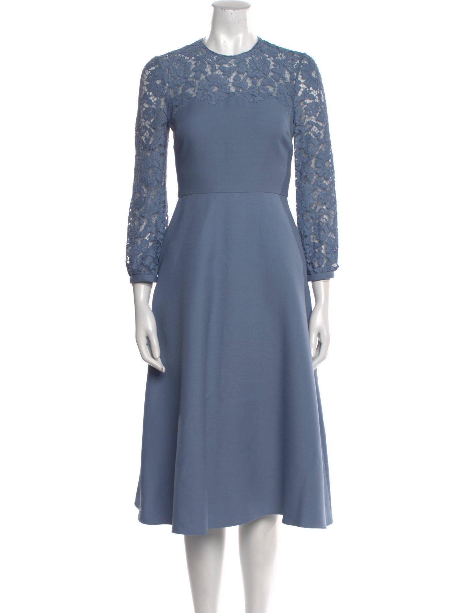 Valentino Virgin Wool Midi Length Dress w/ Tags