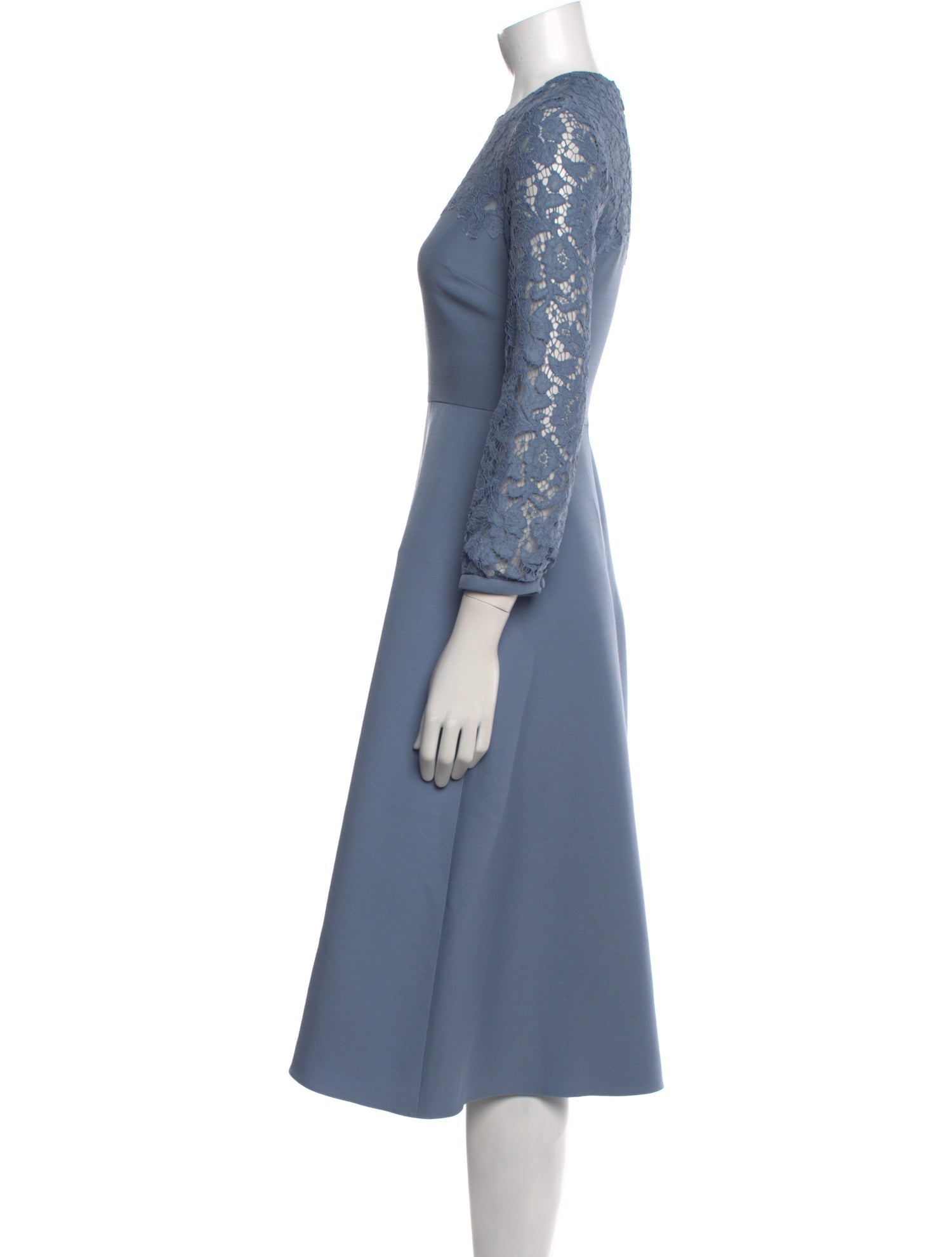 Valentino Virgin Wool Midi Length Dress w/ Tags