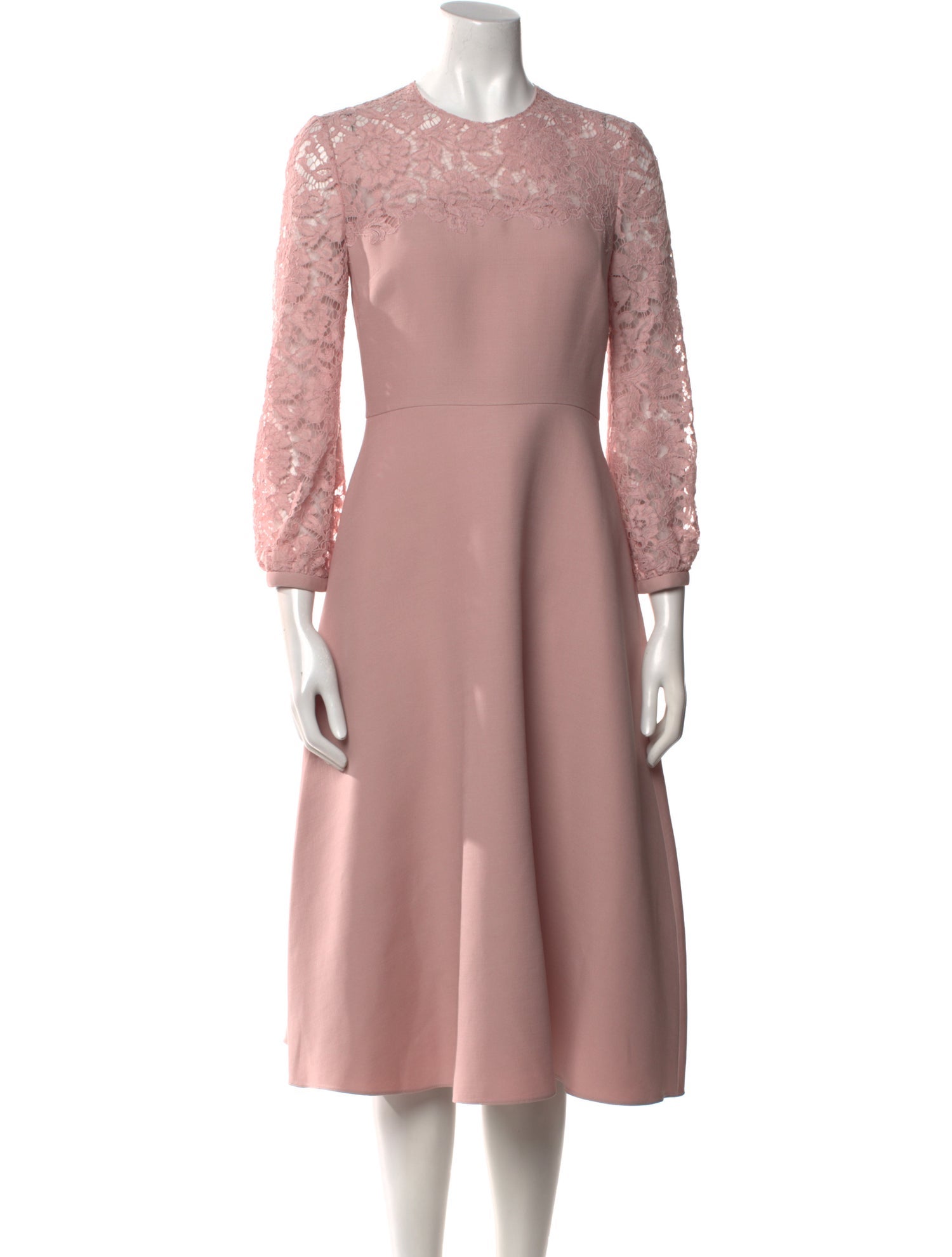 Valentino Virgin Wool Midi Length Dress w/ Tags