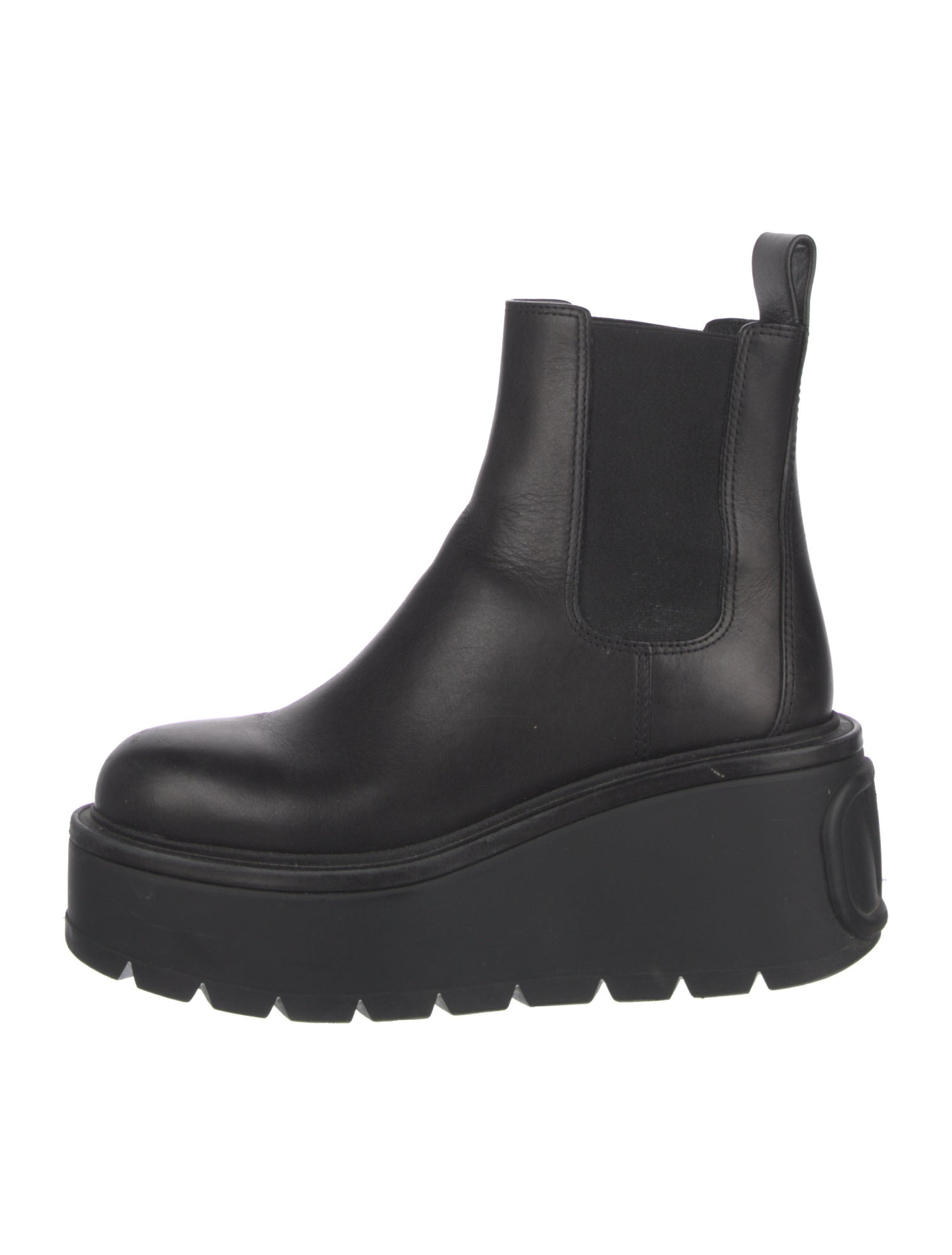 Valentino Leather Chelsea Boots