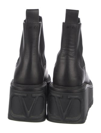 Valentino Leather Chelsea Boots