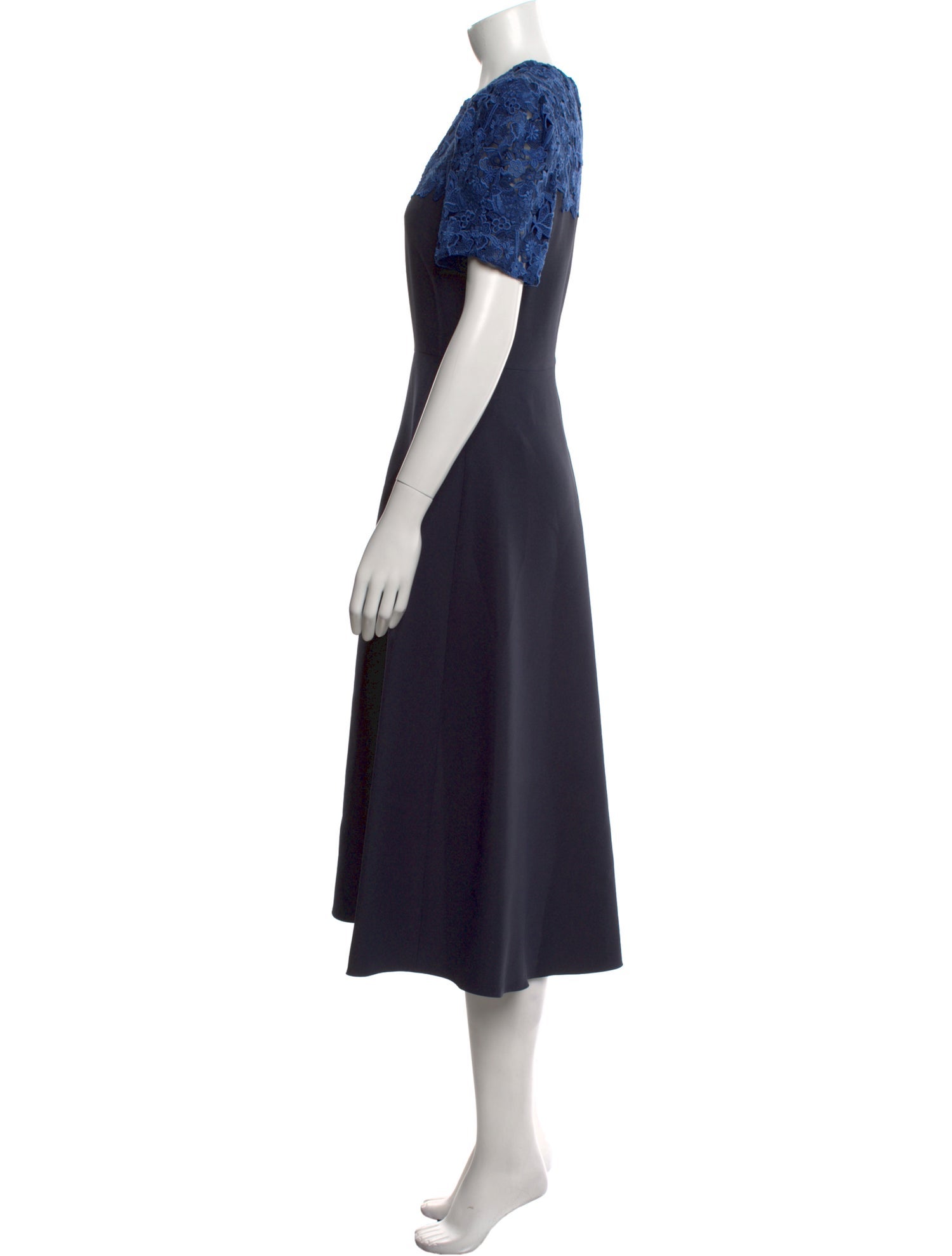 Valentino Virgin Wool Midi Length Dress w/ Tags