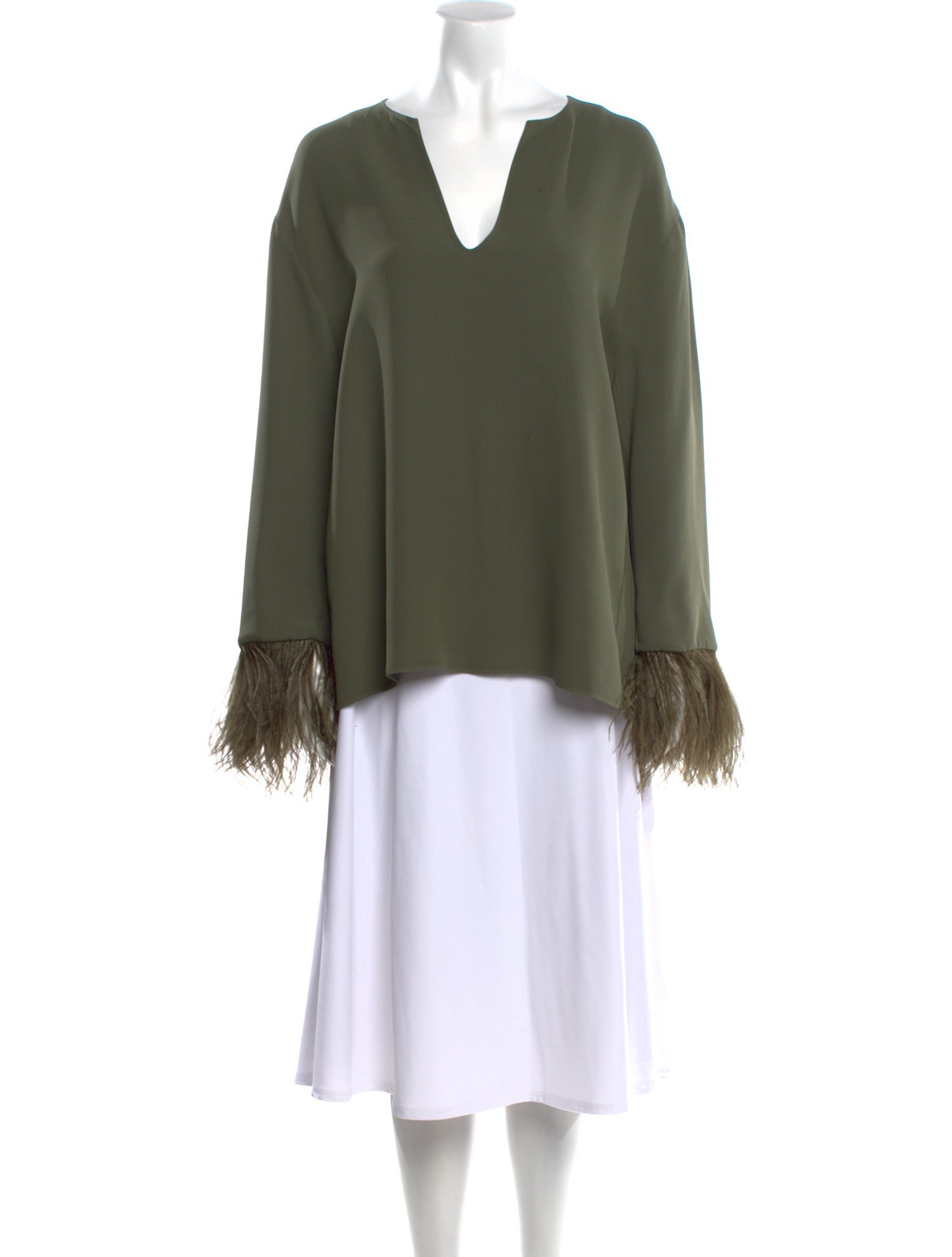 Valentino Silk V-Neck Blouse