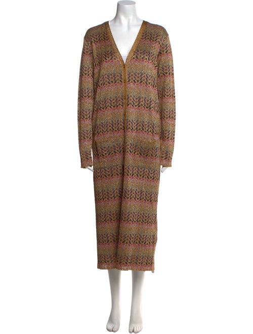 Valentino Striped V-Neck Sweater