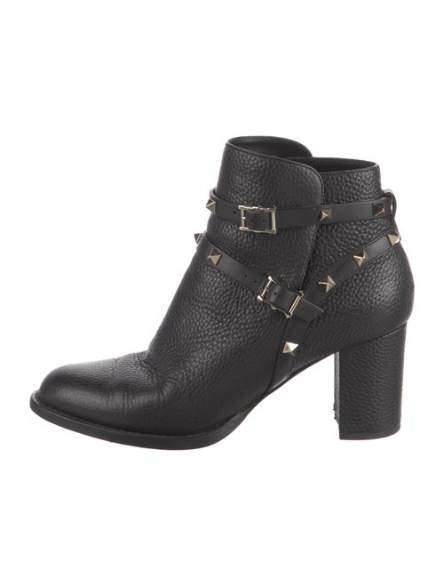 Valentino Rockstud Accents Leather Boots