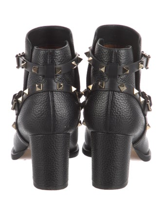 Valentino Rockstud Accents Leather Boots