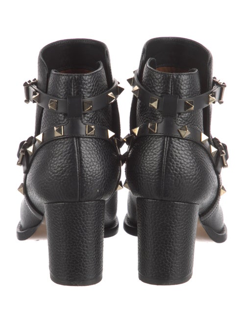 Valentino Rockstud Accents Leather Boots