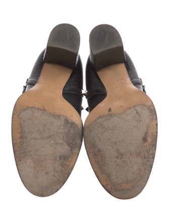 Valentino Rockstud Accents Leather Boots