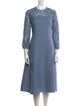 Valentino Virgin Wool Midi Length Dress