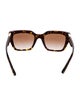 Valentino Rockstud Accents Square Sunglasses