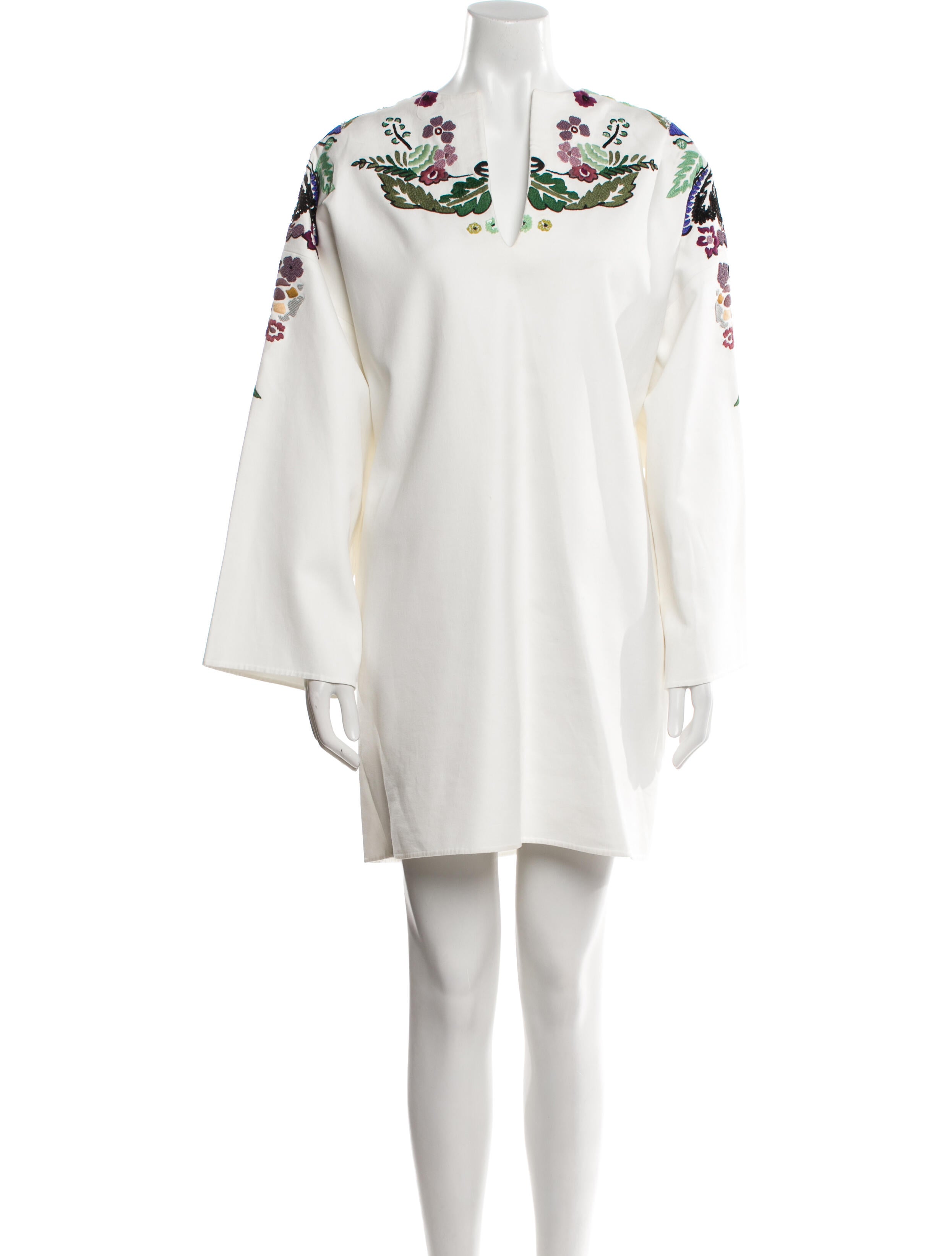 Valentino V-Neck Mini Dress