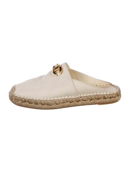 Valentino Leather Colorblock Pattern Mules