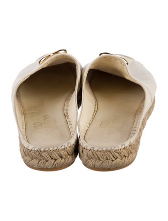 Valentino Leather Colorblock Pattern Mules