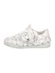 Valentino Leather Ruffle Embellishment Sneakers