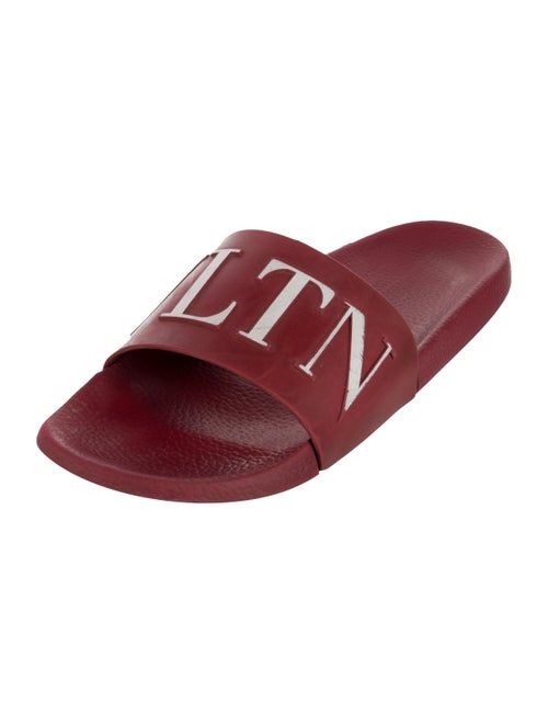 Valentino Rubber Printed Slides