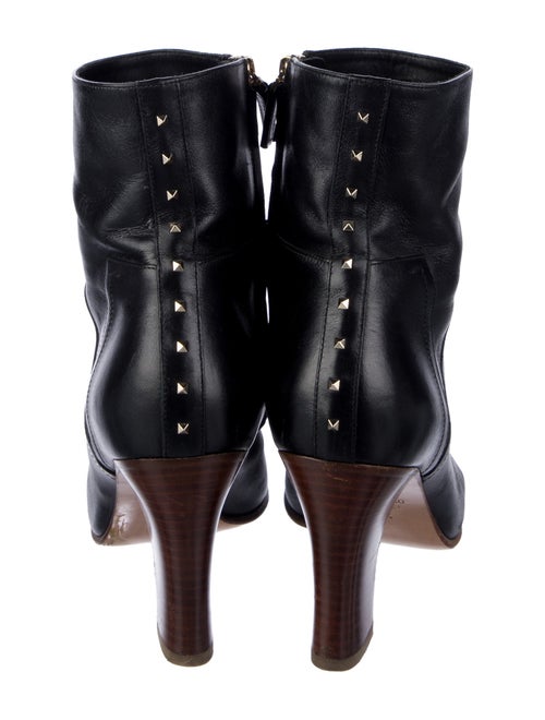 Valentino Rockstud Accents Leather Boots