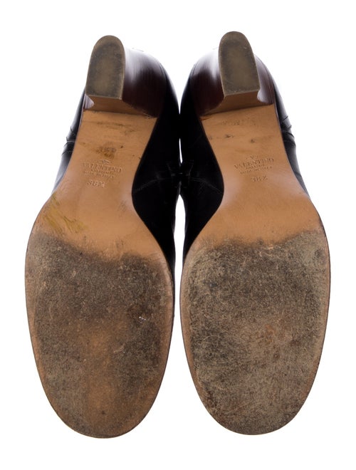 Valentino Rockstud Accents Leather Boots