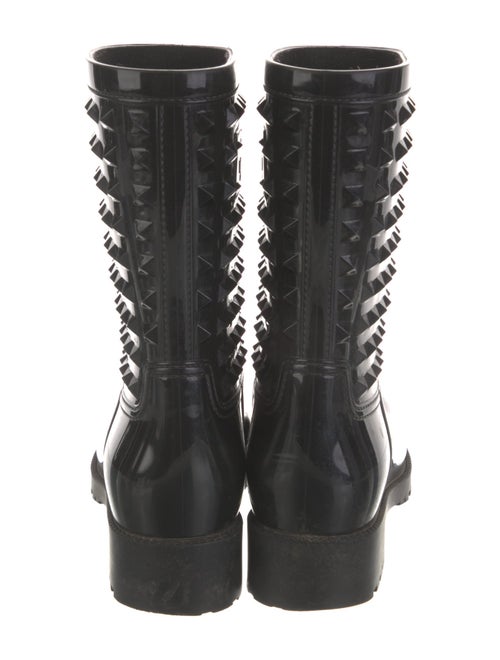 Valentino Rockstud Accents Rubber Rain Boots