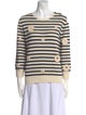 Valentino Virgin Wool Striped Sweater