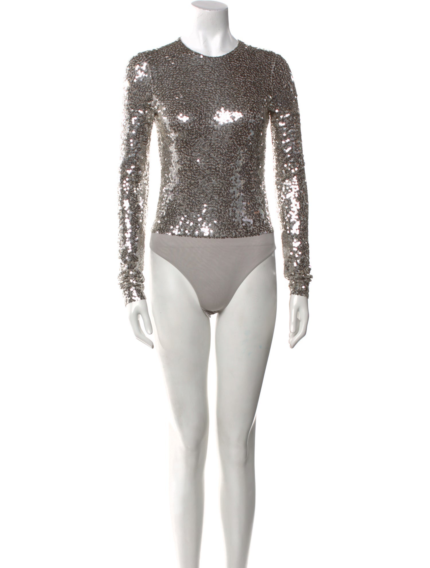 Valentino Crew Neck Long Sleeve Bodysuit