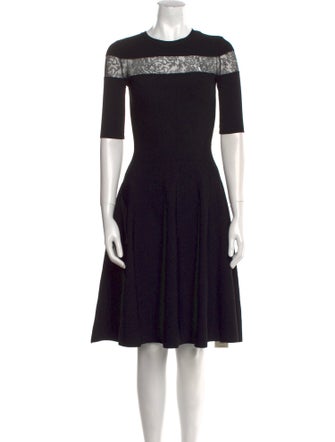 Valentino Crew Neck Knee-Length Dress