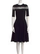 Valentino Crew Neck Knee-Length Dress
