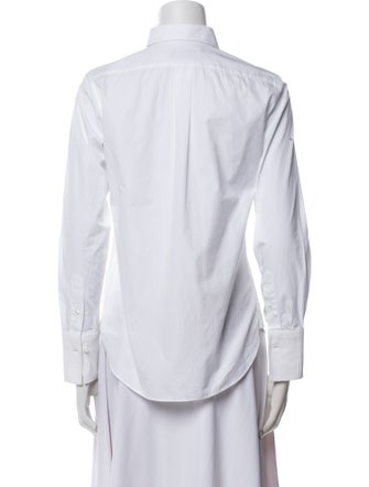 Valentino Long Sleeve Button-Up Top