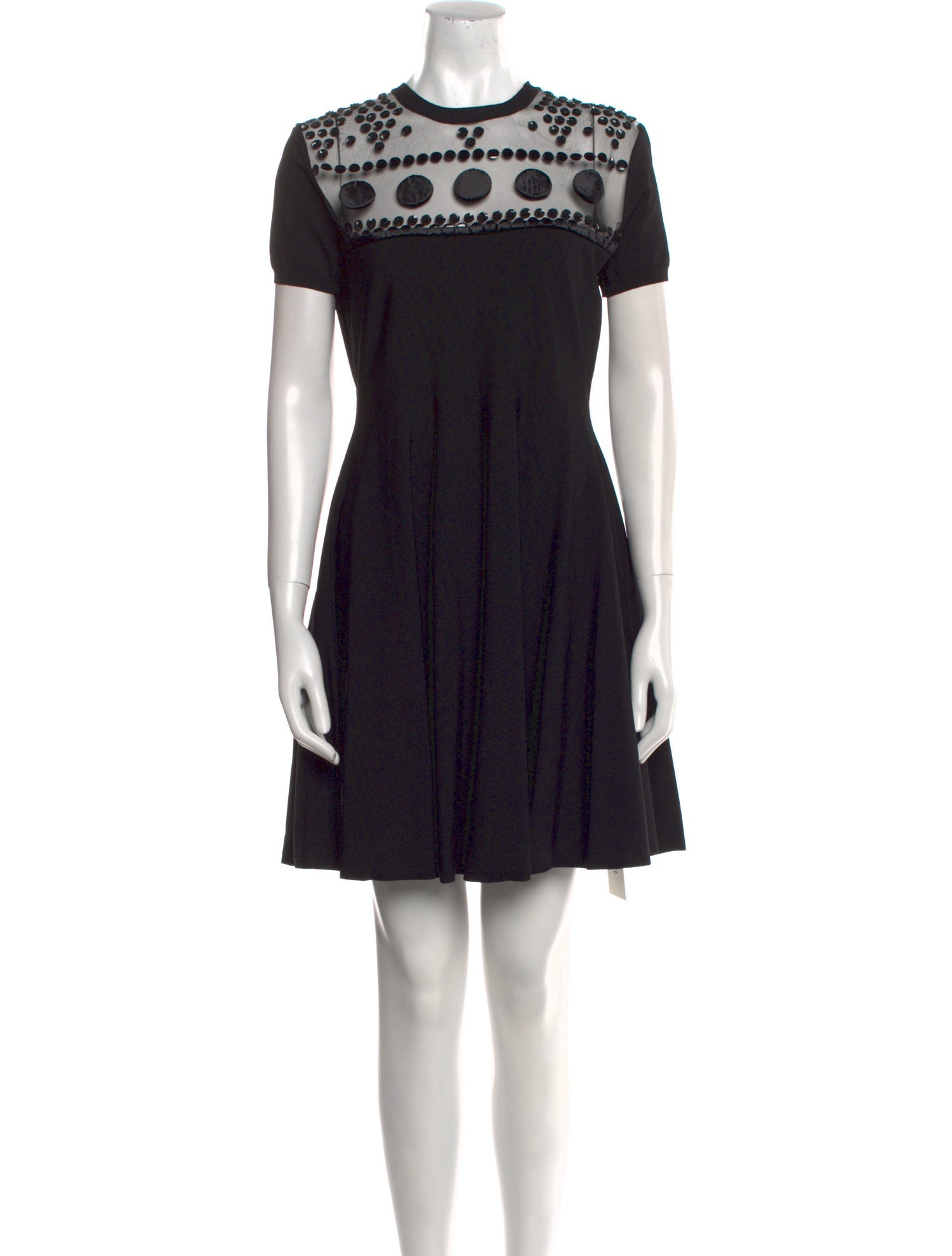 Valentino Crew Neck Mini Dress