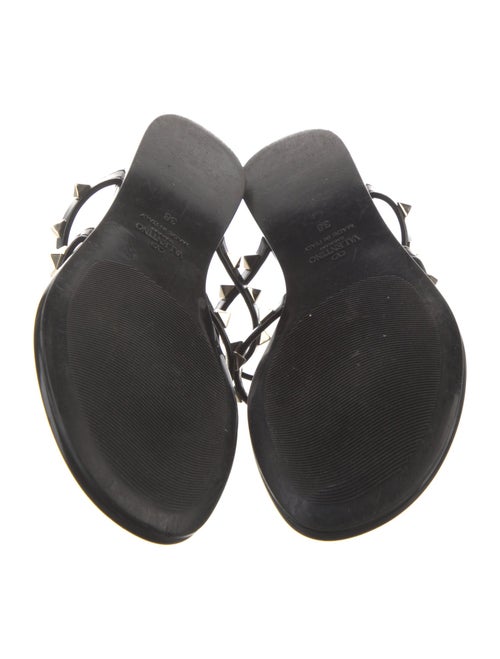 Valentino Rockstud Accents Rubber Slides