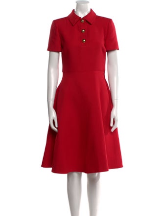 Valentino Virgin Wool Midi Length Dress