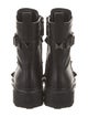 Valentino Rockstud Accents Leather Combat Boots