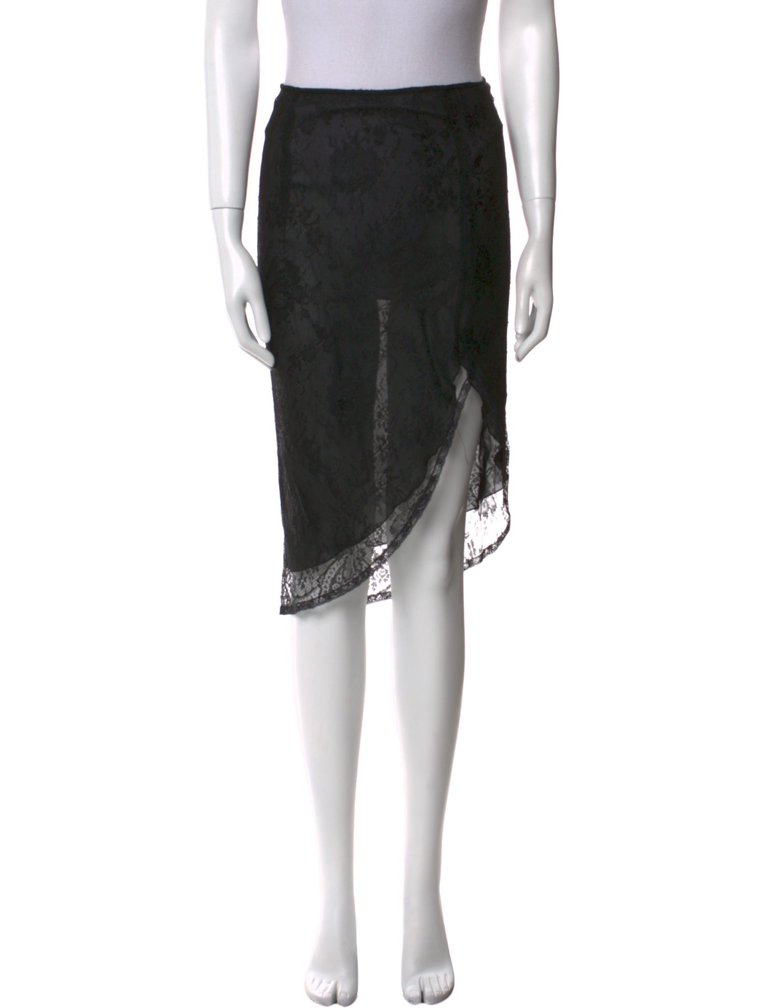 Valentino Lace Trim Embellishment Knee-Length Skirt