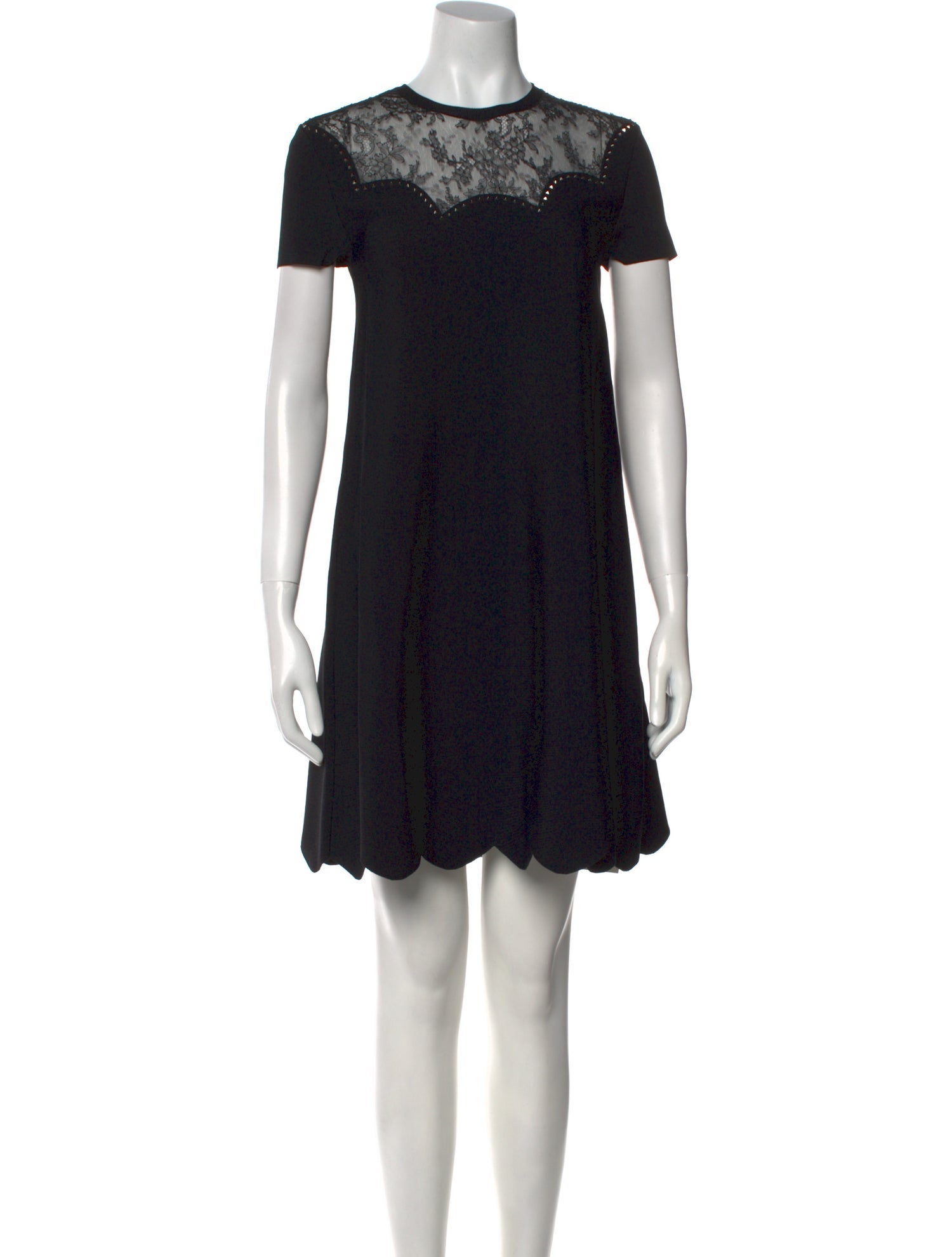 Valentino Crew Neck Mini Dress