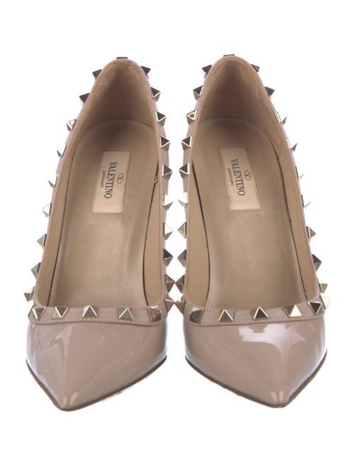 Valentino Rockstud Accents Patent Leather Pumps