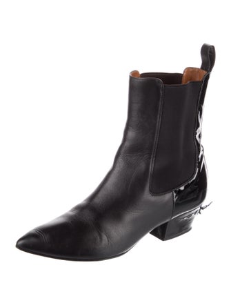 Valentino Leather Chelsea Boots