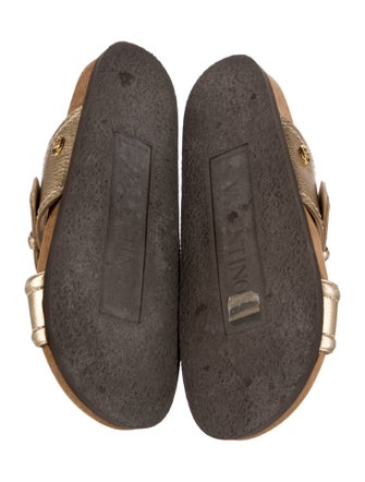 Valentino Leather Slides