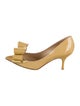 Valentino Patent Leather Bow Accents Pumps