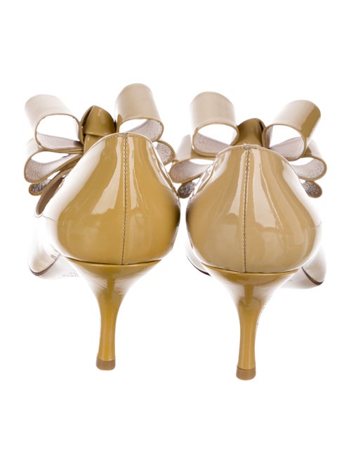 Valentino Patent Leather Bow Accents Pumps